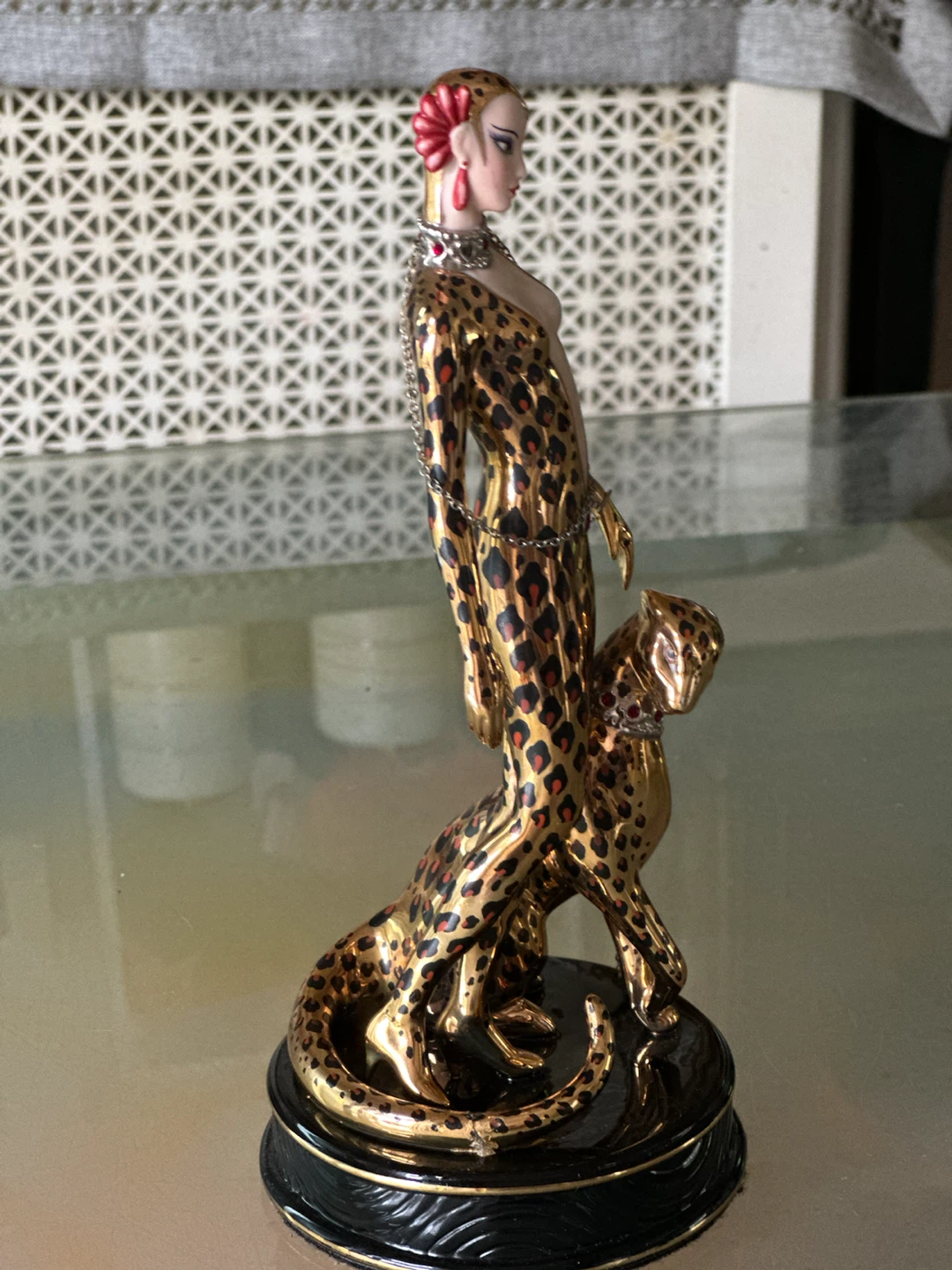 Franklin Mint “ Leopard “ Porcelain Figurine - photo 4