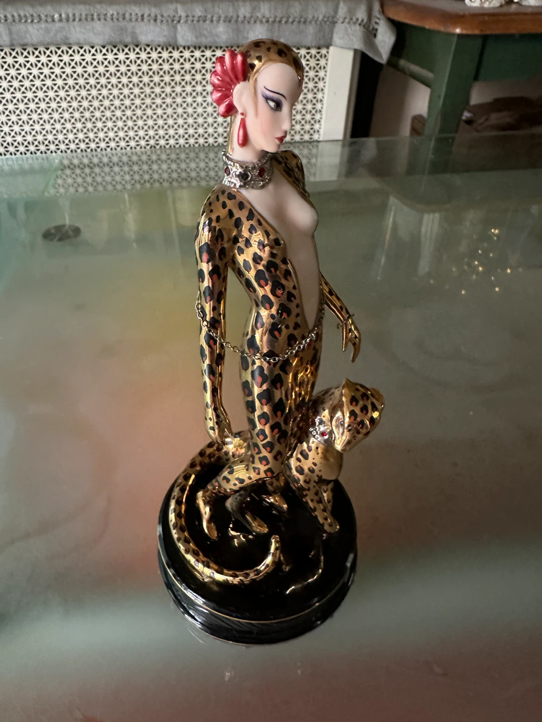 Franklin Mint “ Leopard “ Porcelain Figurine - photo 5