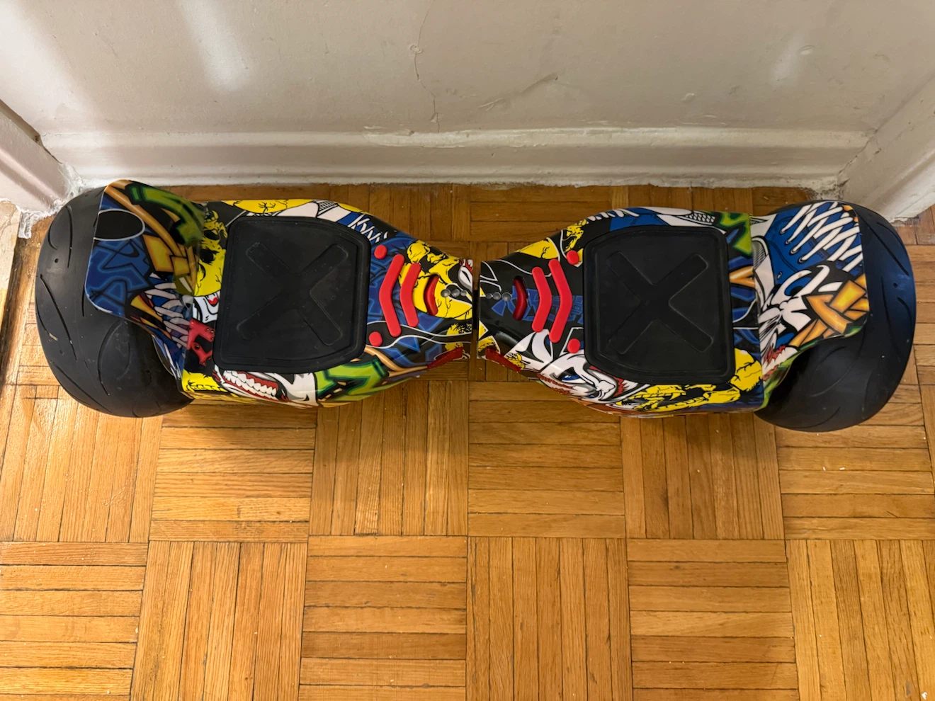 Hoverboard with Comic Book Graphics