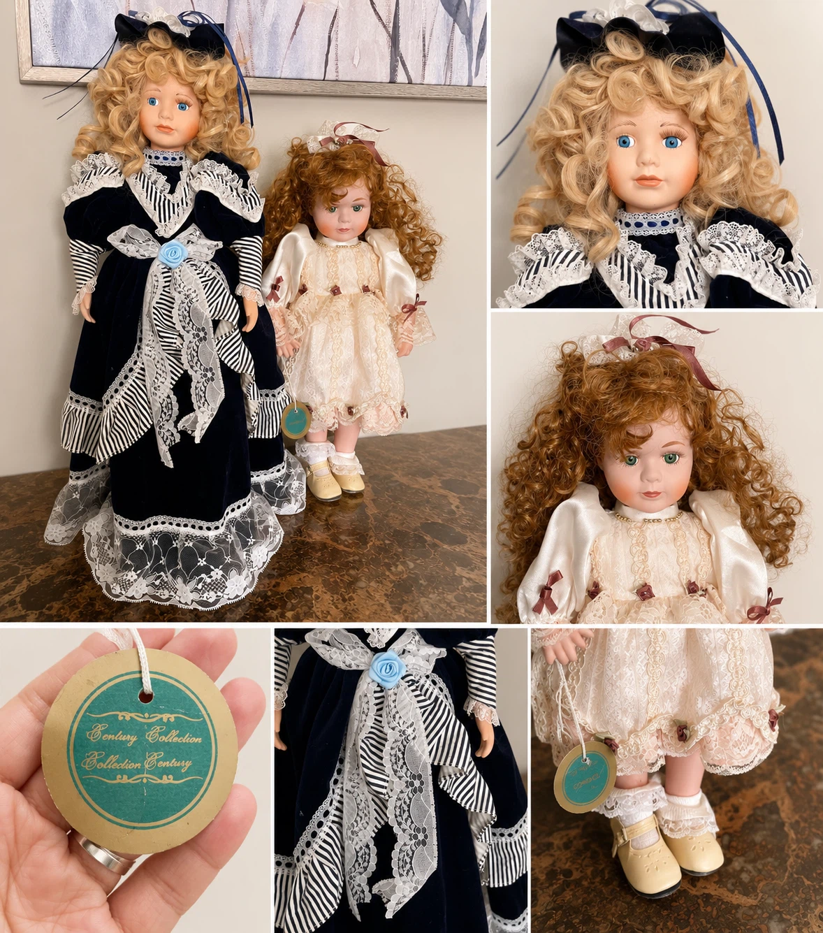 Century Collection Porcelain Dolls (Set of 2)