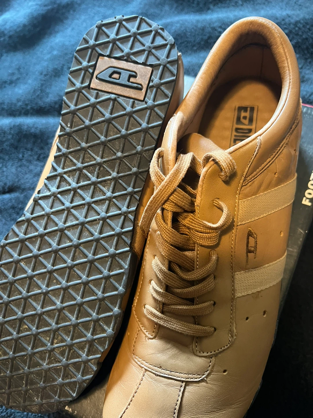 Vintage Diesel Men's Leather Sneakers Size 9 - photo 4