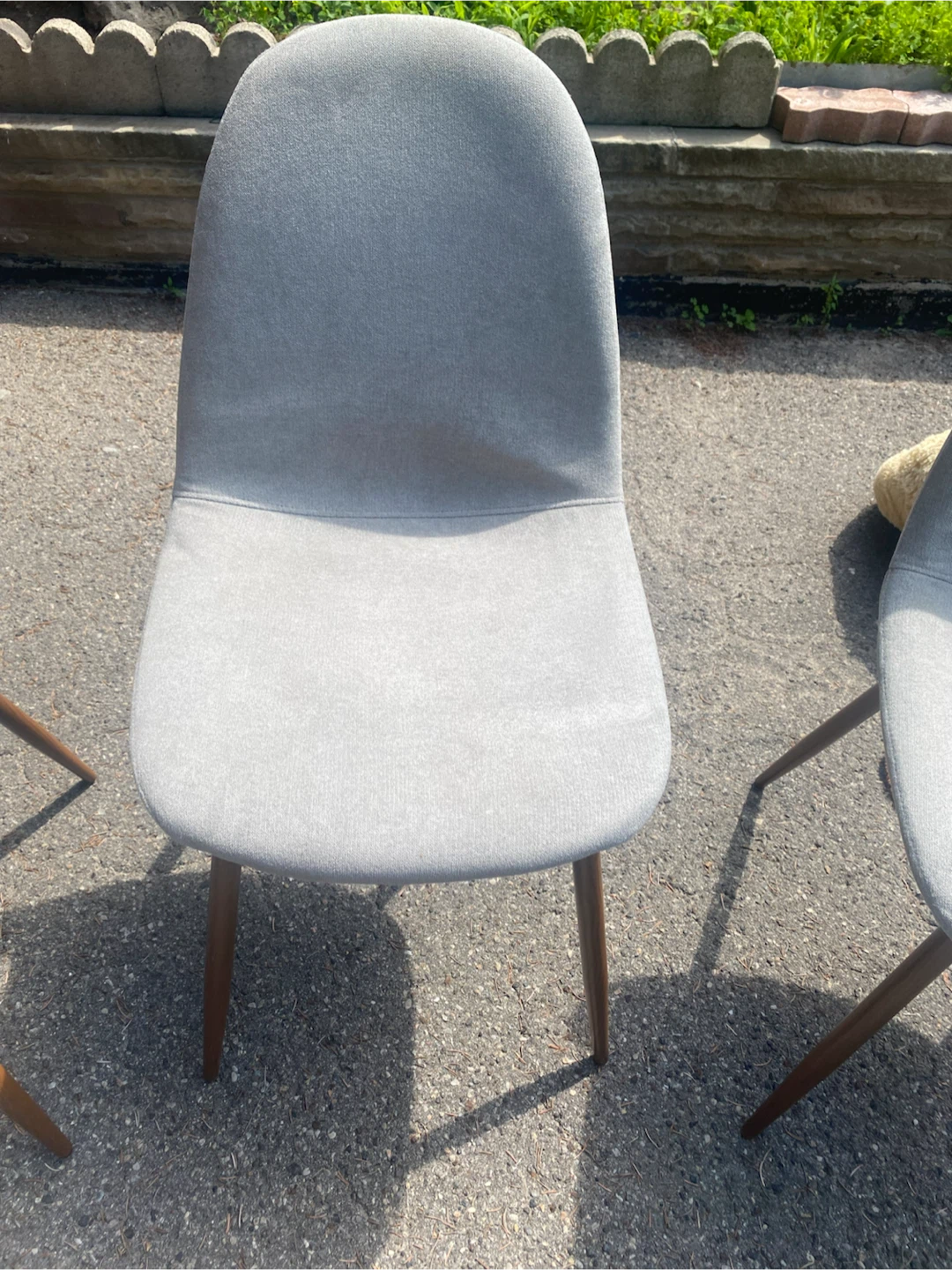 Set of 4 Grey Dining Chairs - photo 2