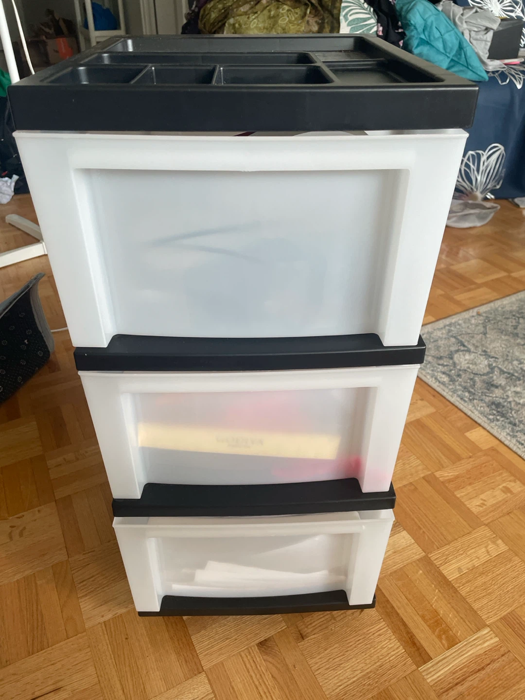 3-Drawer Plastic Storage Unit