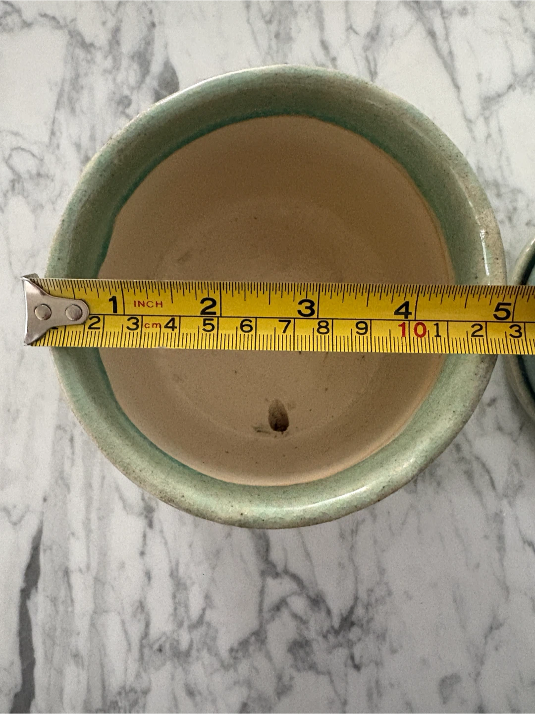Sage Green 5” Ceramic Planter Pots with Saucers - photo 5