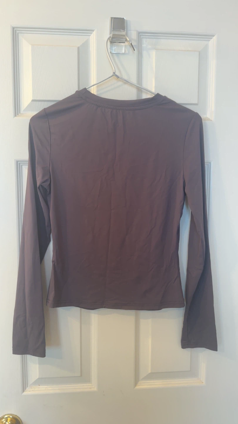 Grey tight Long Sleeve Top - photo 2