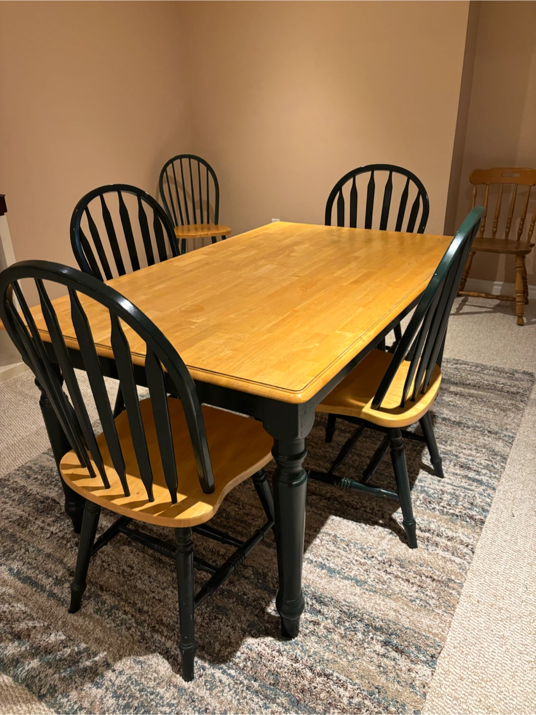 Dining Table and 4 Chairs Set - photo 3