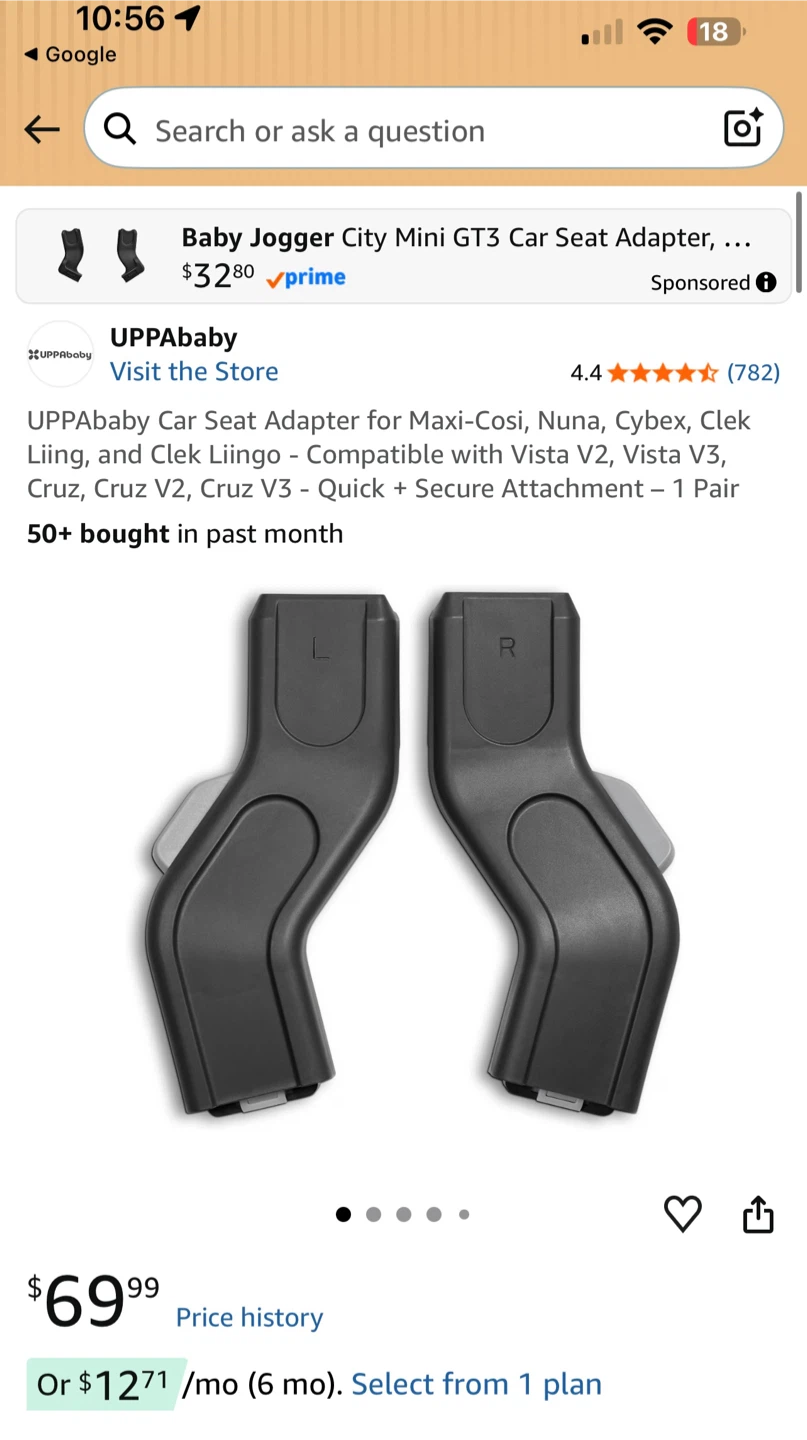 UPPAbaby Car Seat Adapter Set
