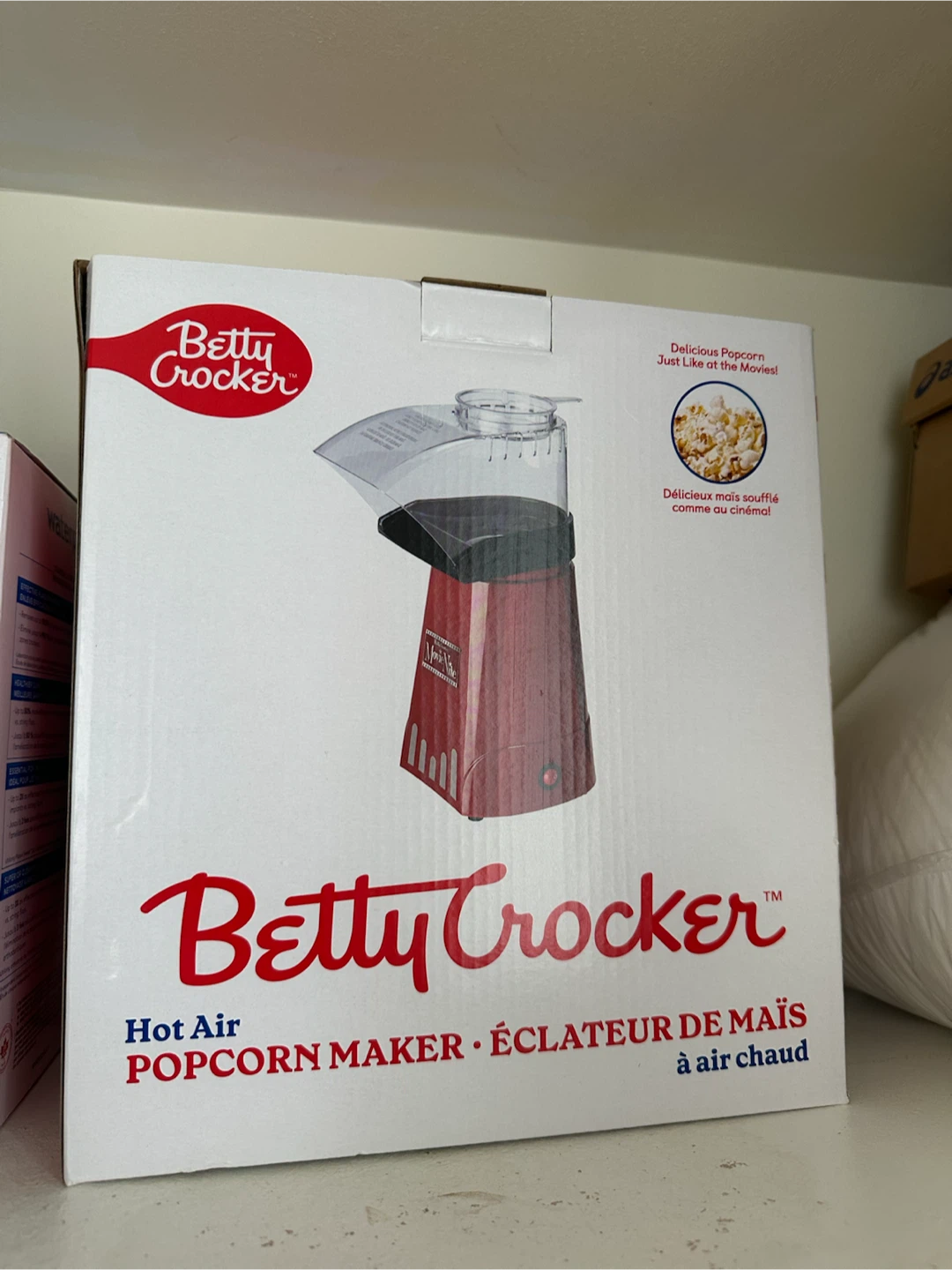 Betty Crocker Movie Nite Hot Air Popcorn Maker - Red
