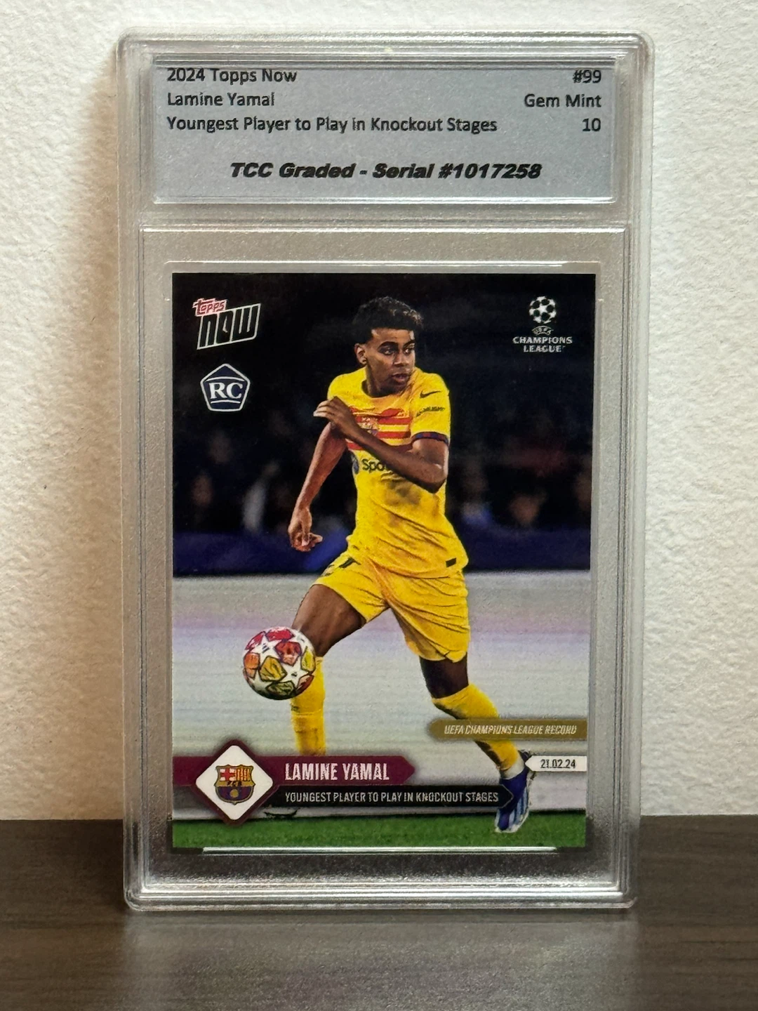 2024 Topps Now Lamine Yamal RC #99 Gem Mint 10
