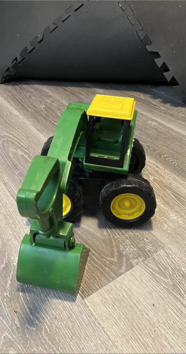 John Deere toy excavator