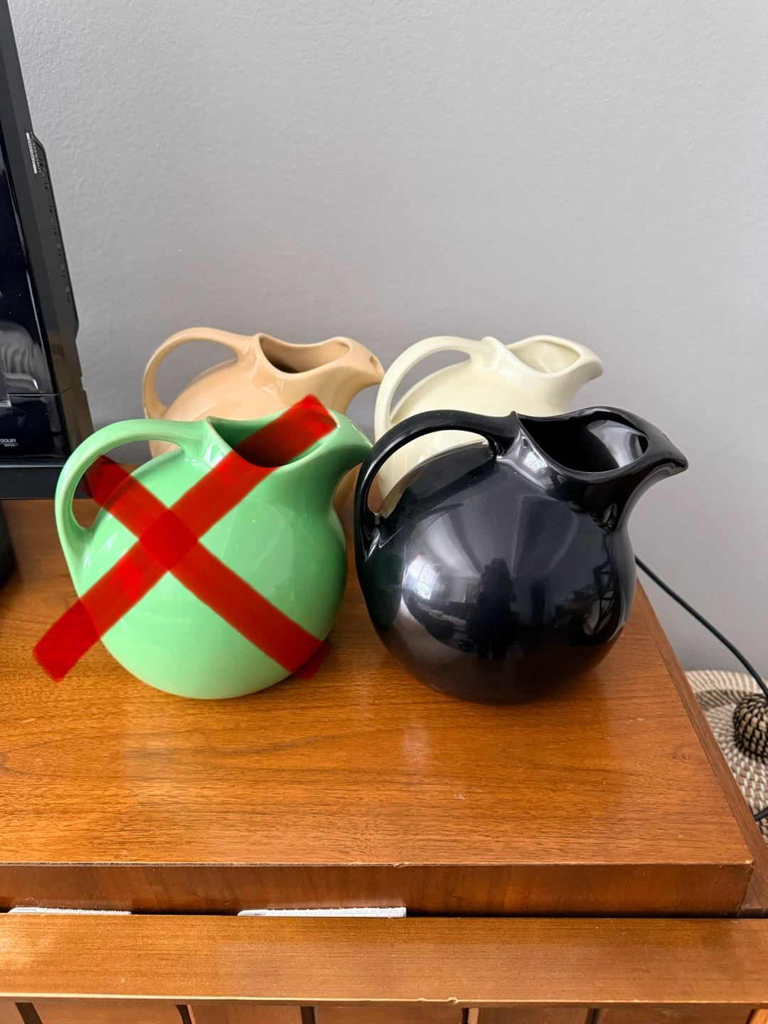 Hall Ball Pitchers 3 Assorted Colors (Green SOLD)