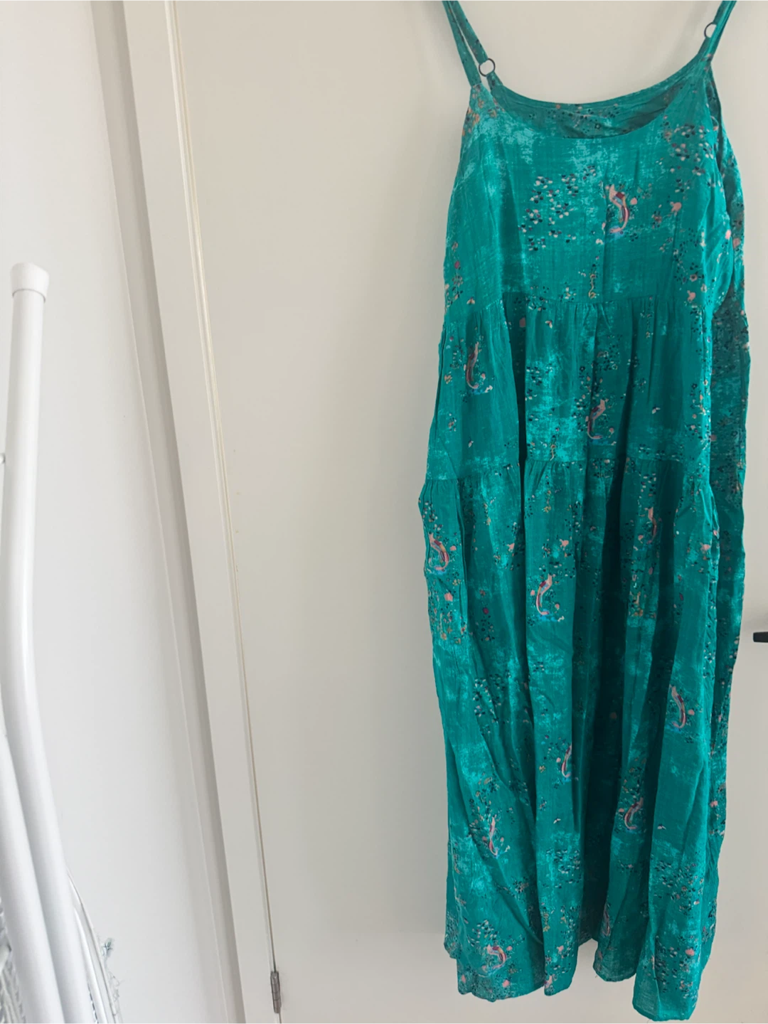 Teal Tiered Maxi Dress - photo 2