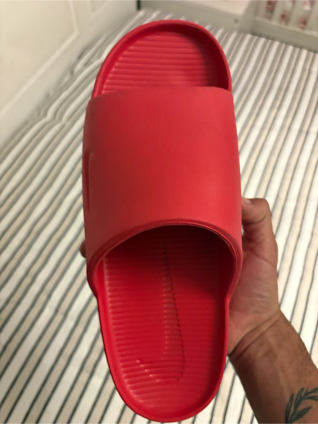 Nike Red Slide Sandals - photo 2