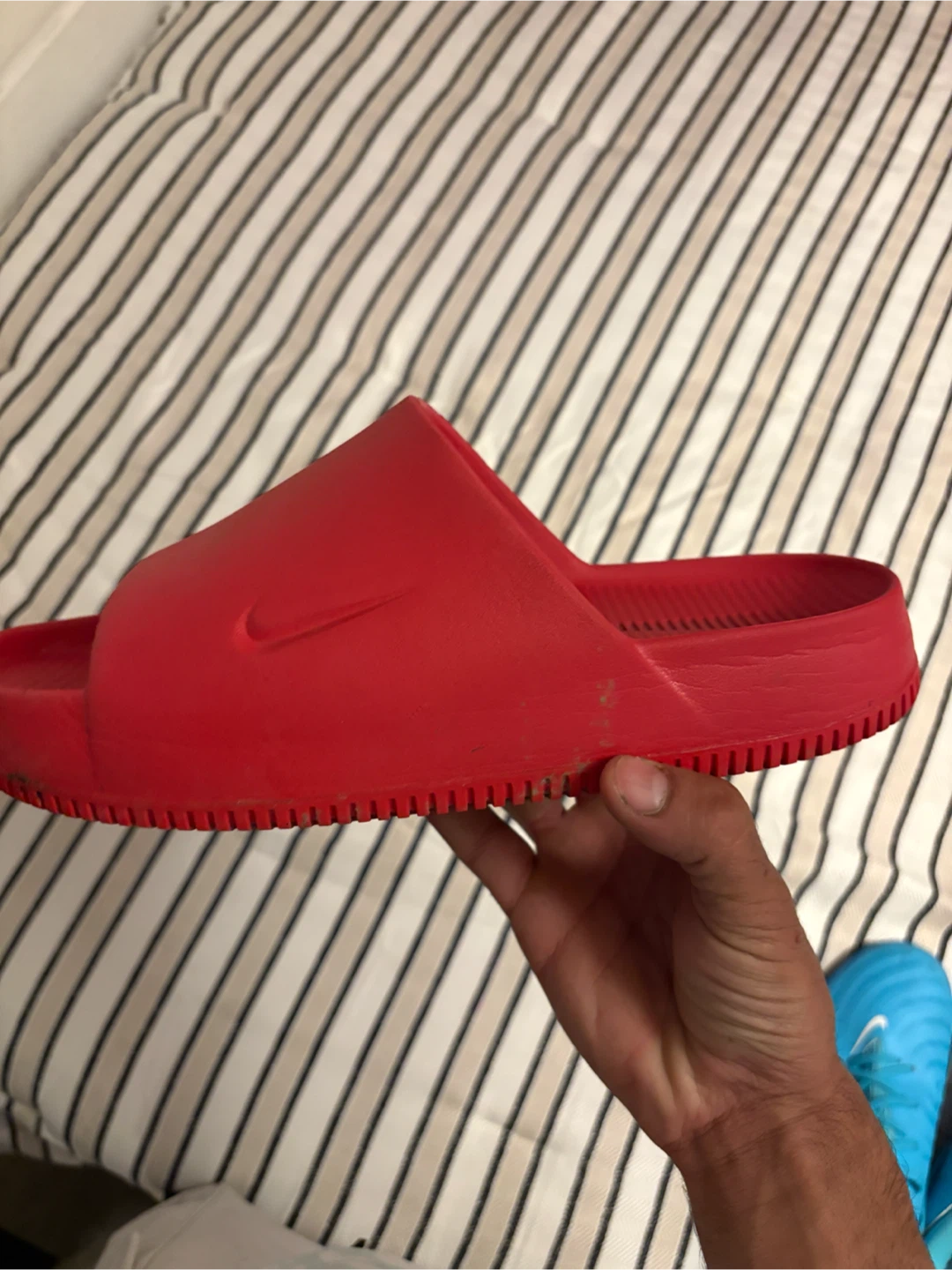 Nike Red Slide Sandals - photo 3