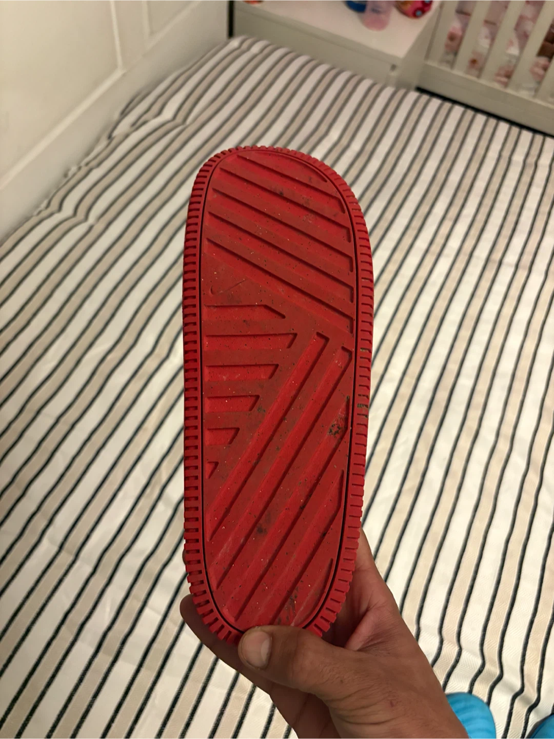 Nike Red Slide Sandals - photo 4