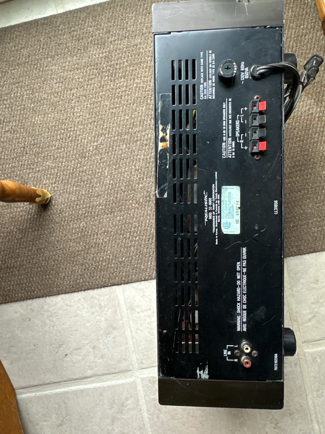Realistic 100 Watt Stereo Power Amplifier - photo 2