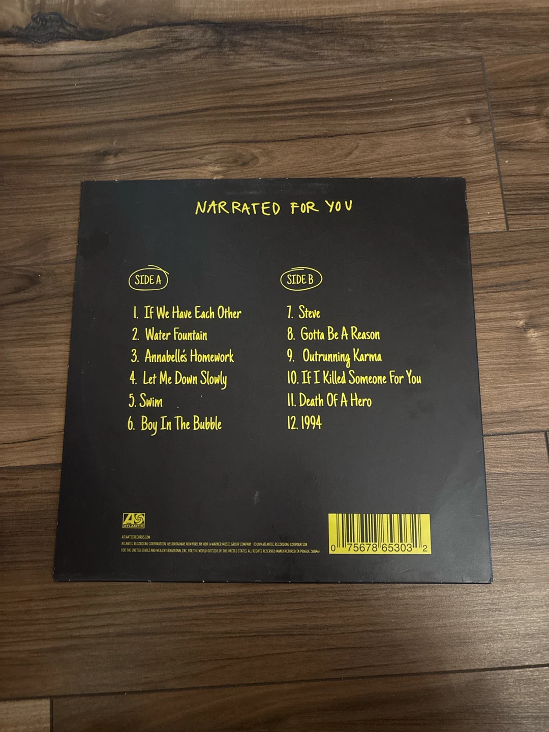 Alec Benjamin Narrated For You Vinyl Record - photo 2