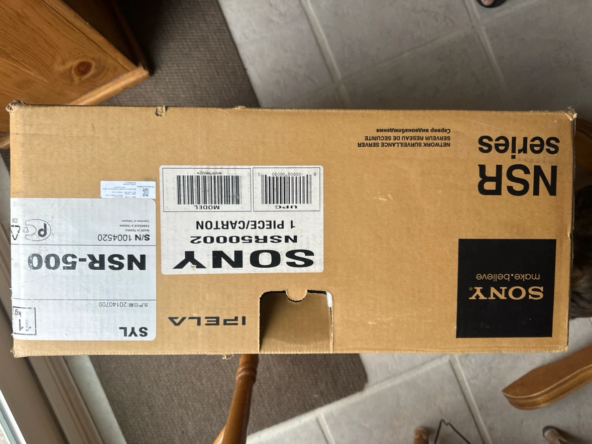 Sony NSR-500 Series Network Surveillance Server