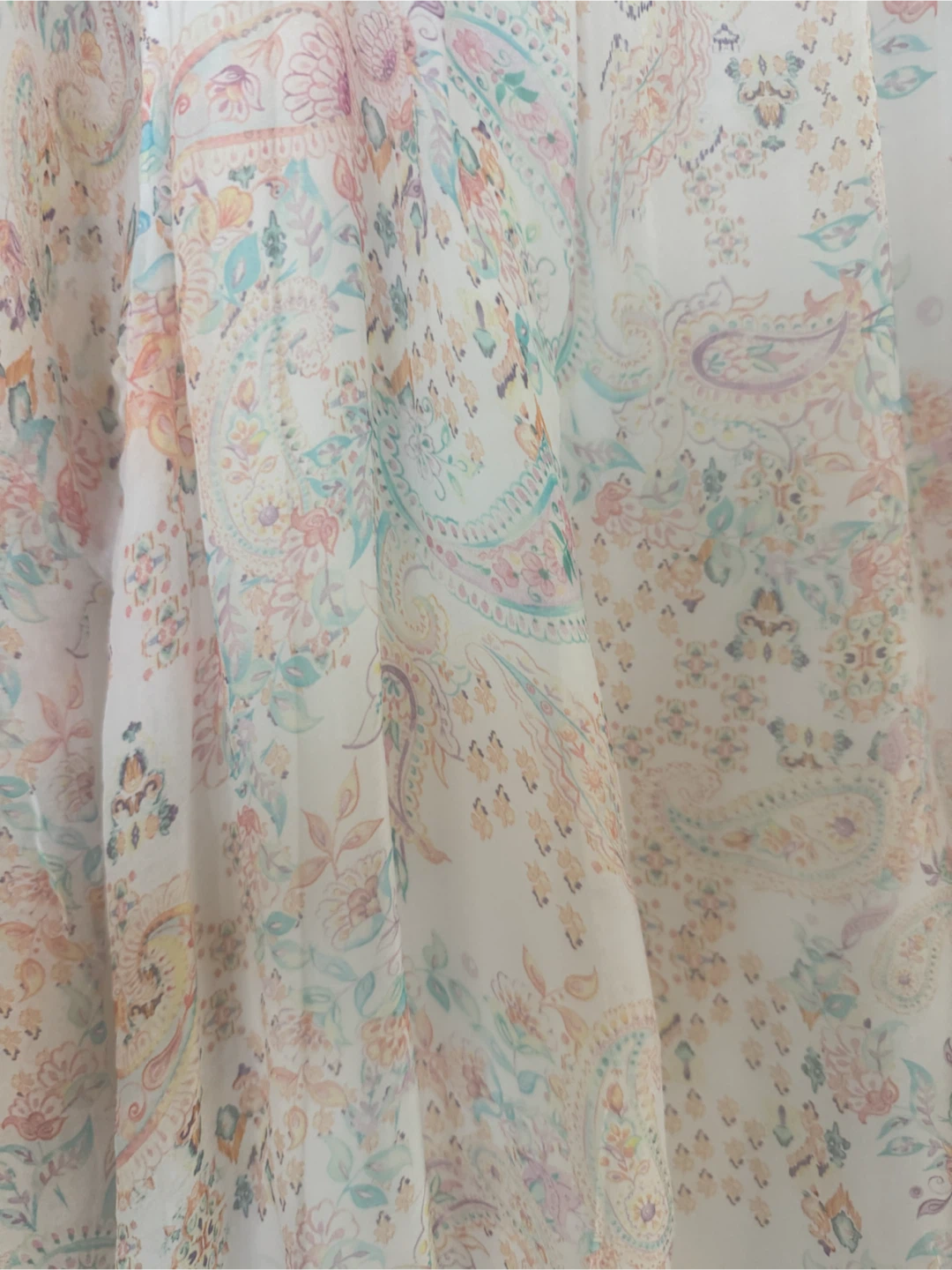 Sheer Paisley Print Blouse - photo 2