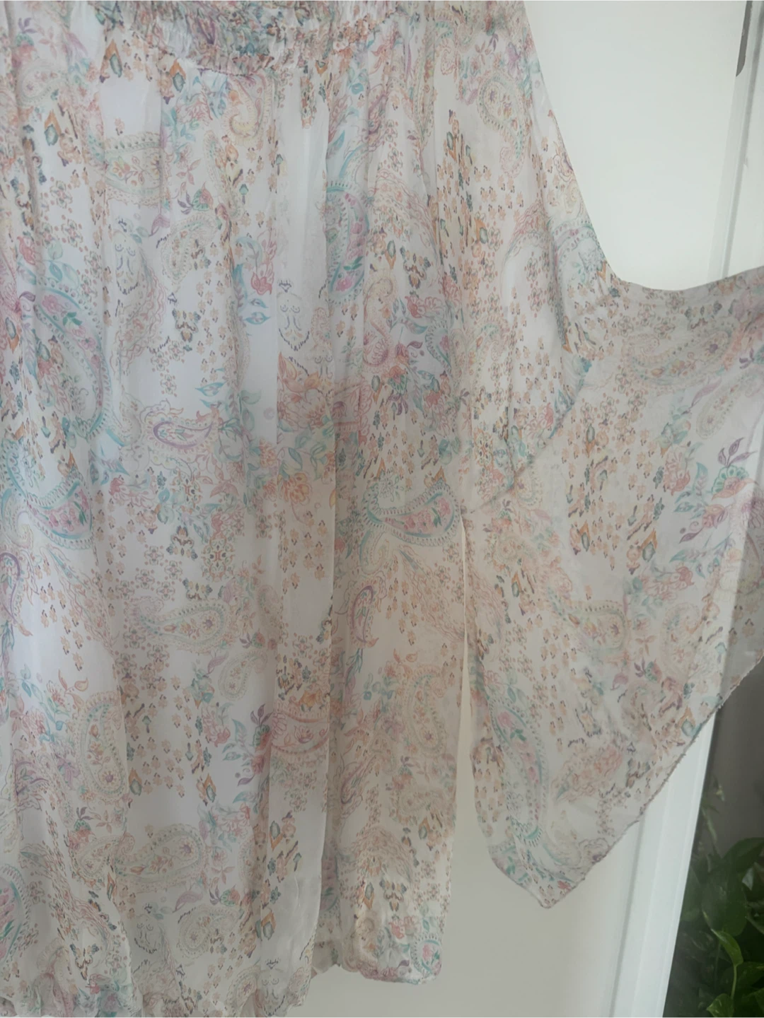 Sheer Paisley Print Blouse - photo 3