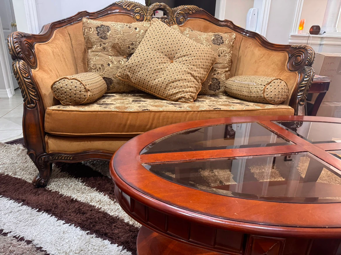 Luxury Sofa Set with Armchair and Coffee Table - photo 3