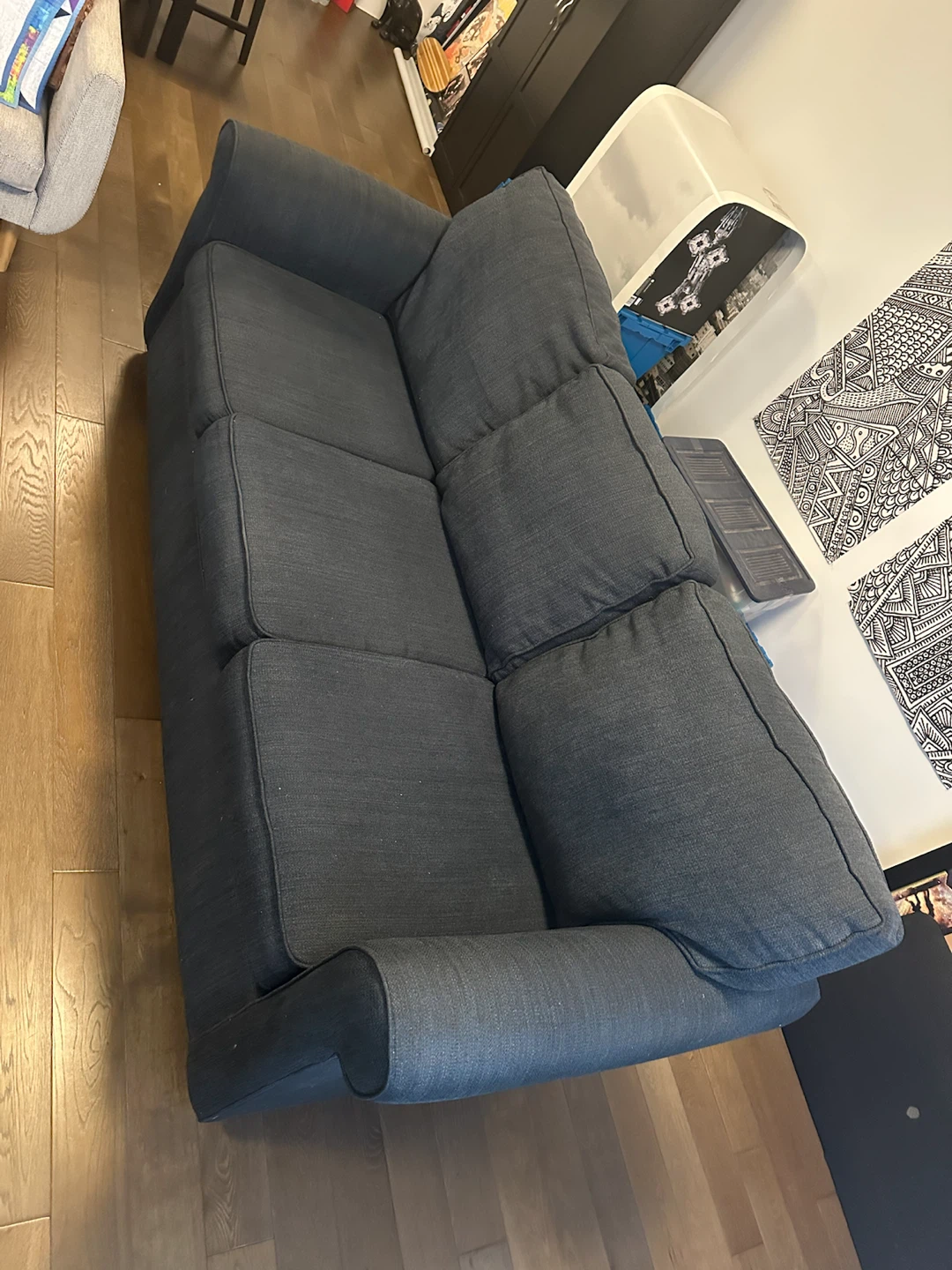 Navy Blue Couch - photo 2