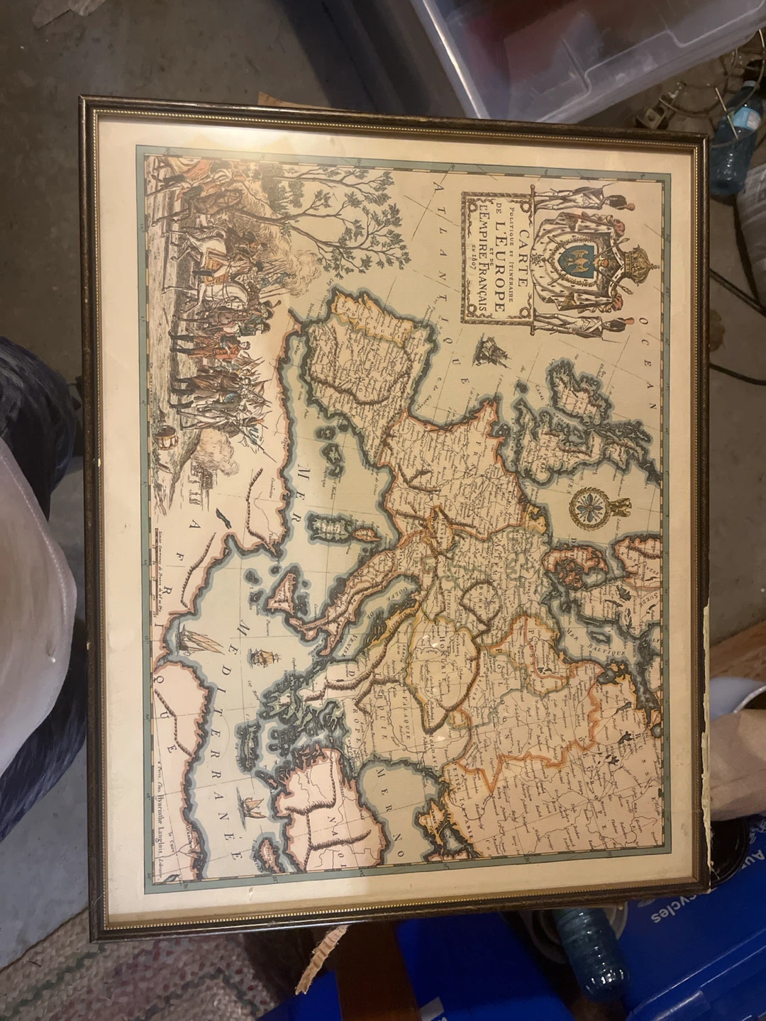 Antique Napoleonic Map of Europe - "CARTE DE L'EUROPE" 1807