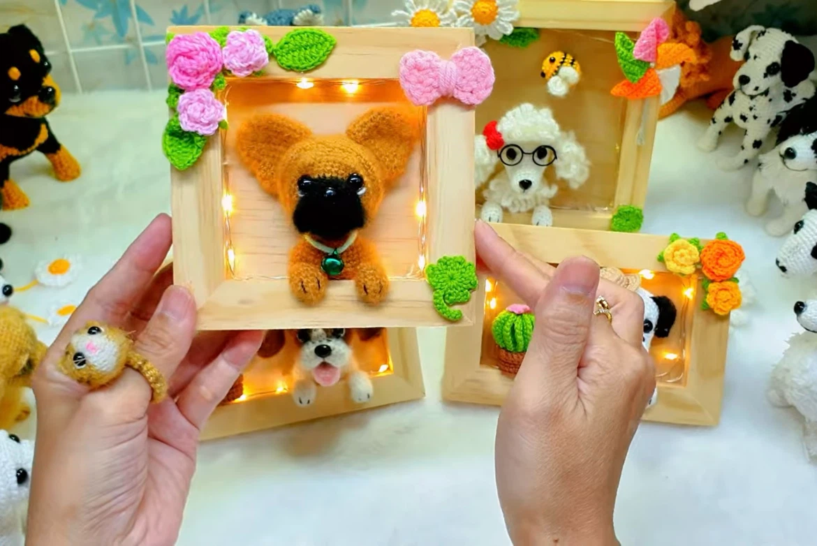 Crocheted Dog Picture Frame - photo 2