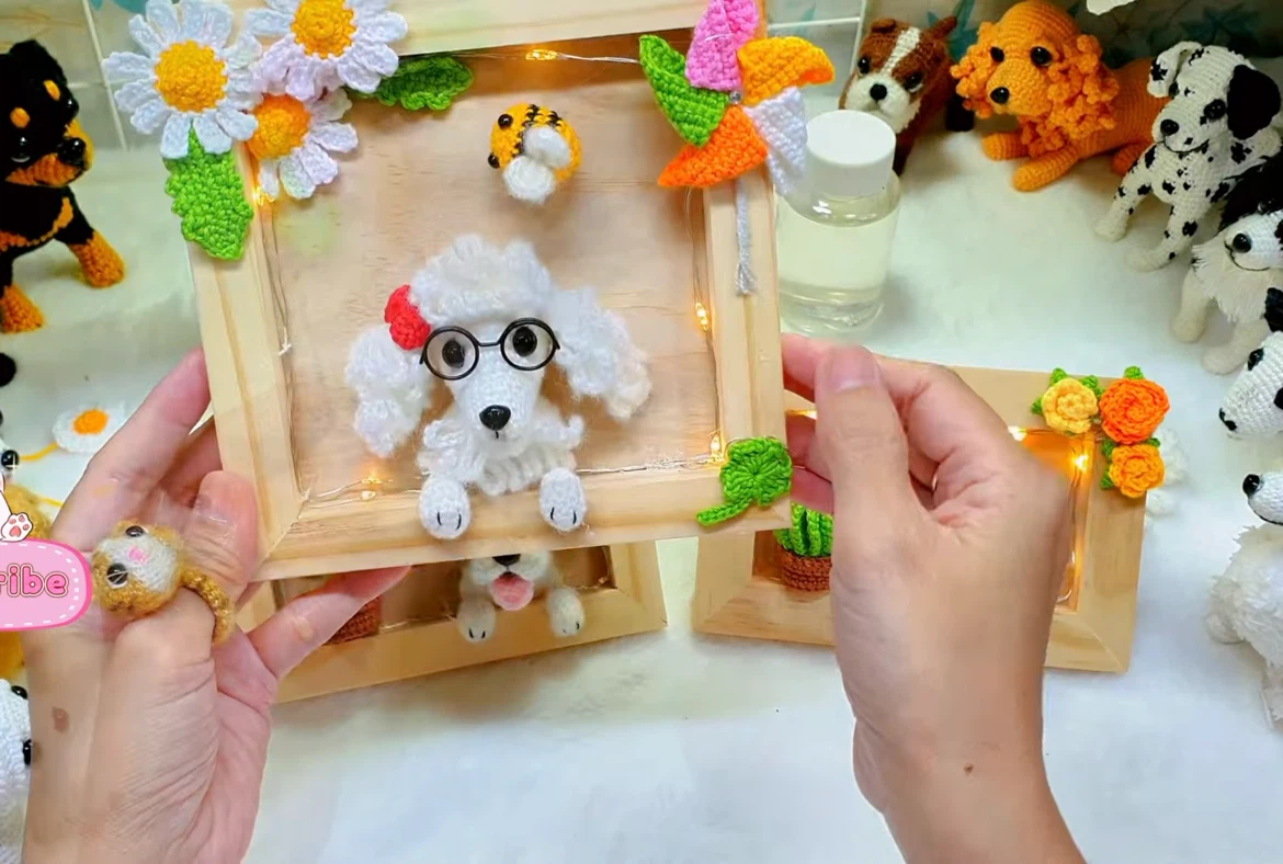 Crocheted Dog Picture Frame - photo 3