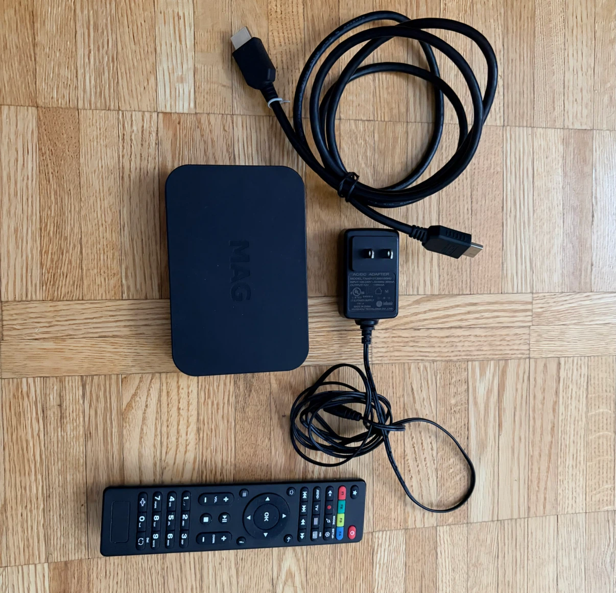 MAG 322w1 IP TV Box with Remote and Power Adapter