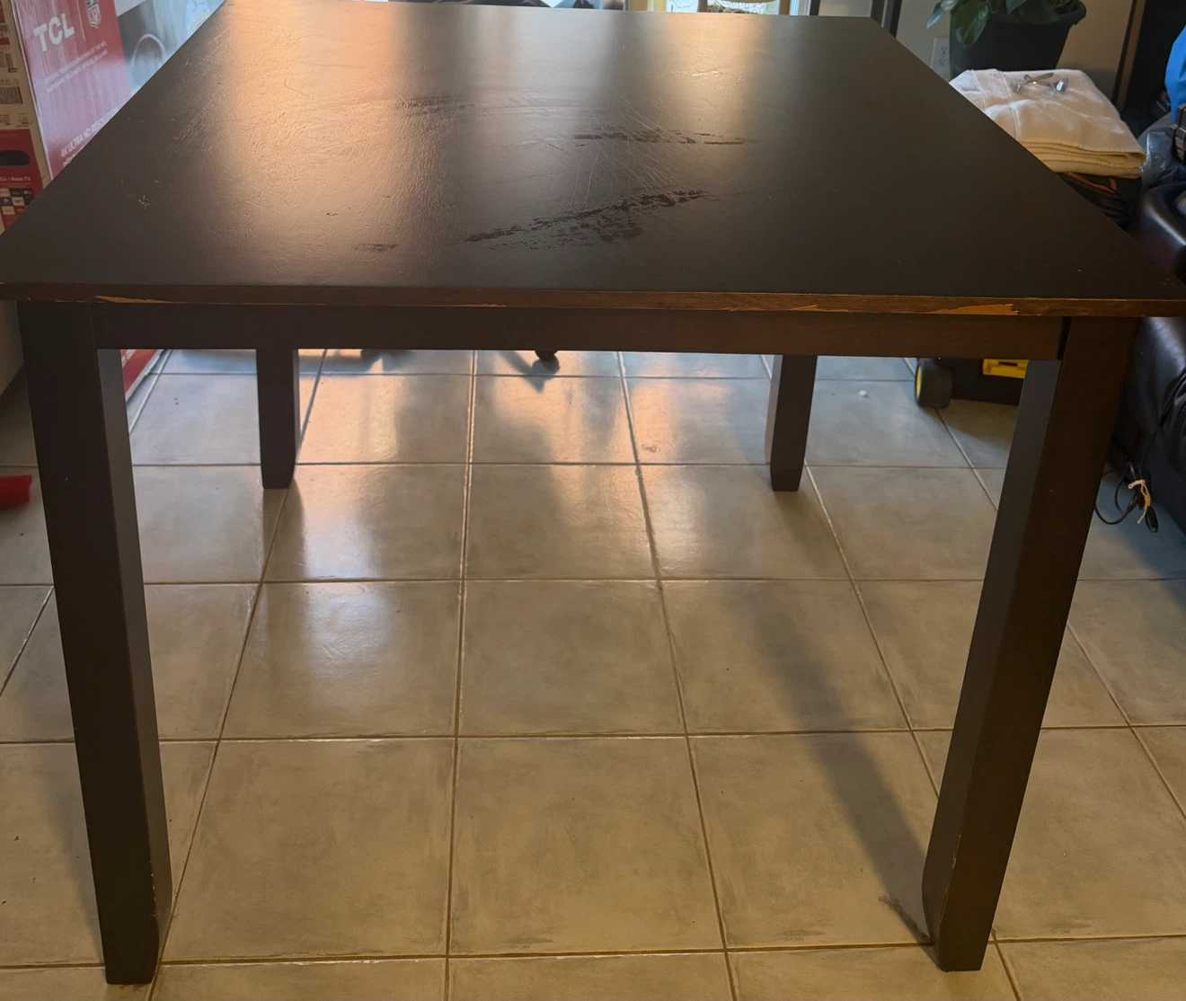 Dark Square Dining Table - photo 2