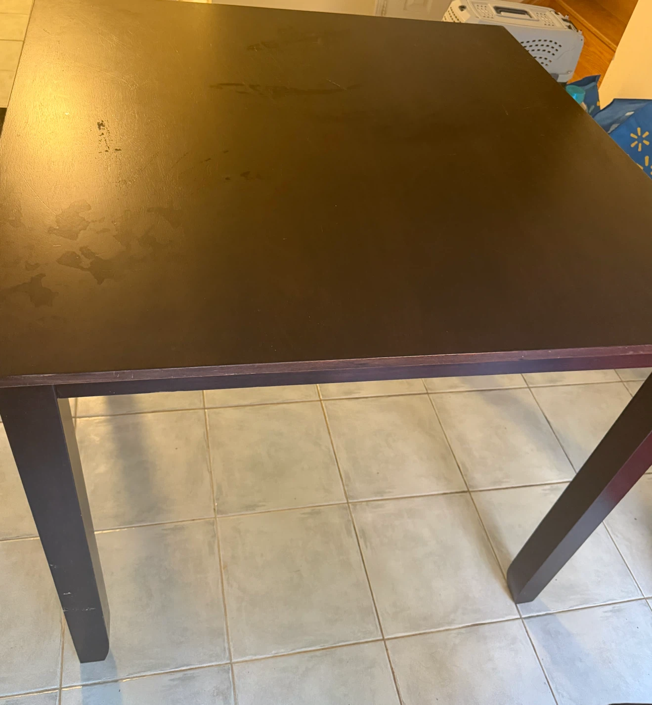 Dark Square Dining Table - photo 3