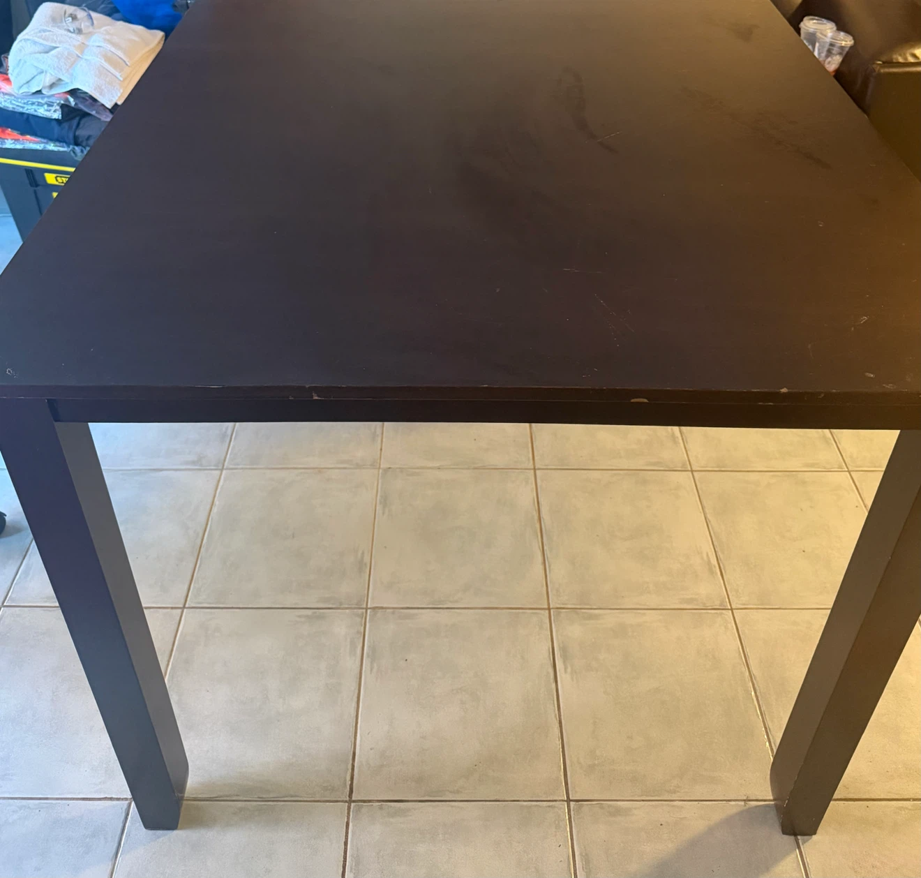 Dark Square Dining Table - photo 4