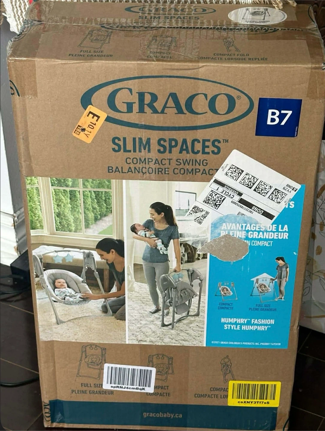 Graco Slim Spaces Compact Baby Swing Chair - Humphry