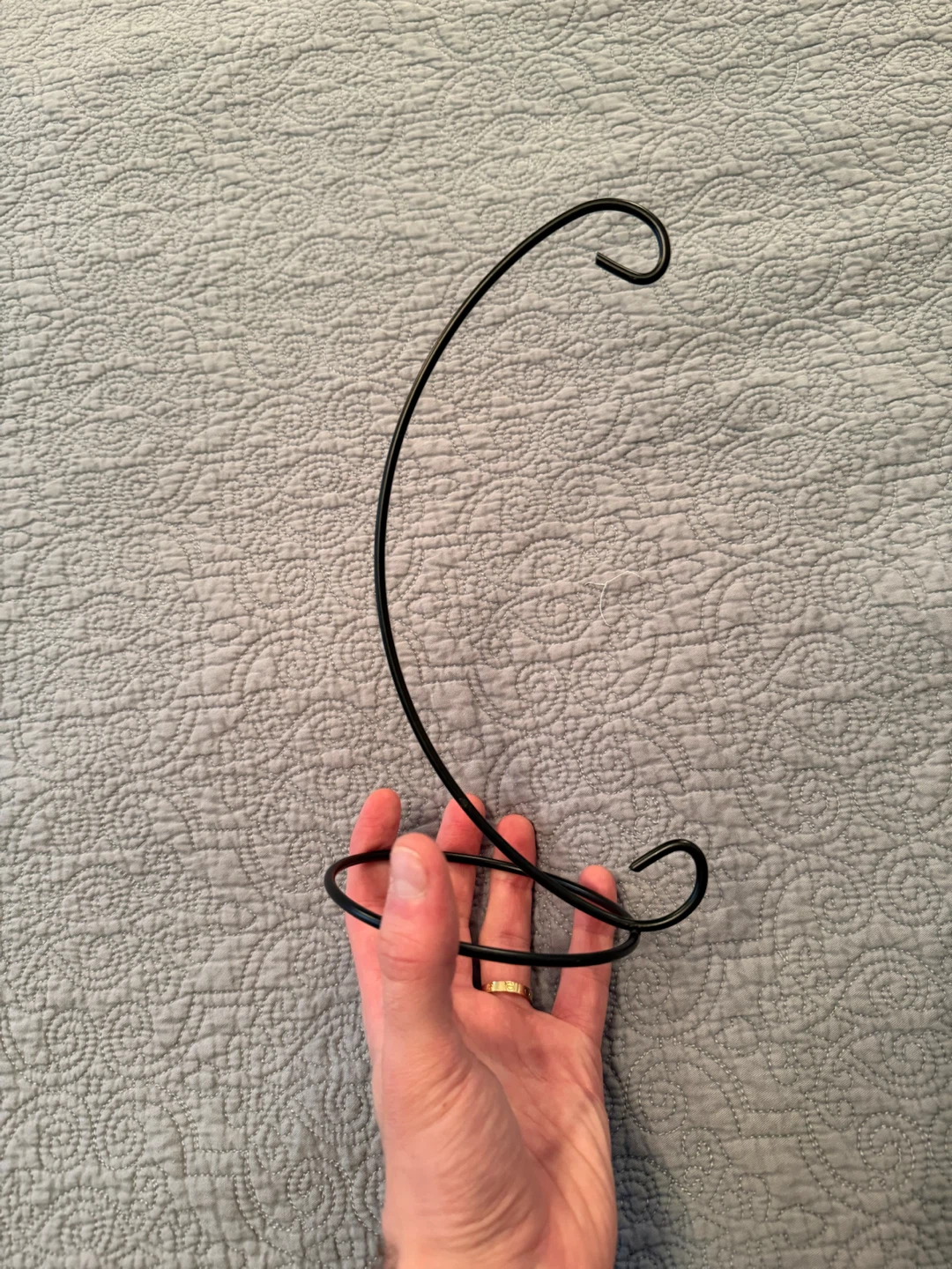 Black Metal Ornament Display Stand