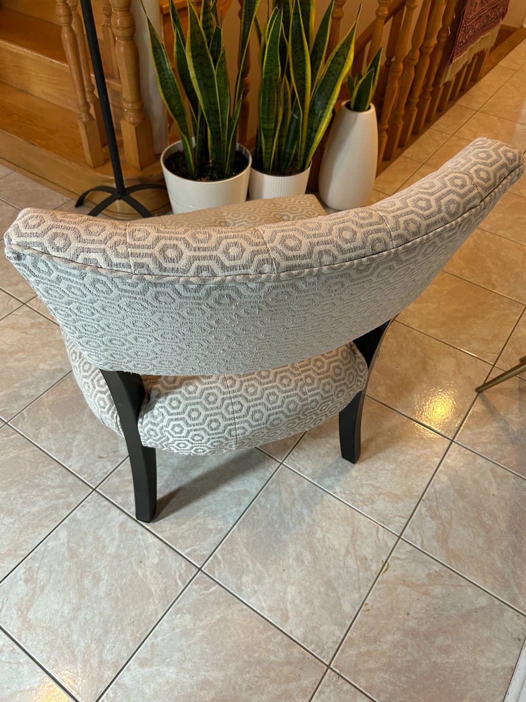 Accent Chair with Geometric Pattern - photo 3