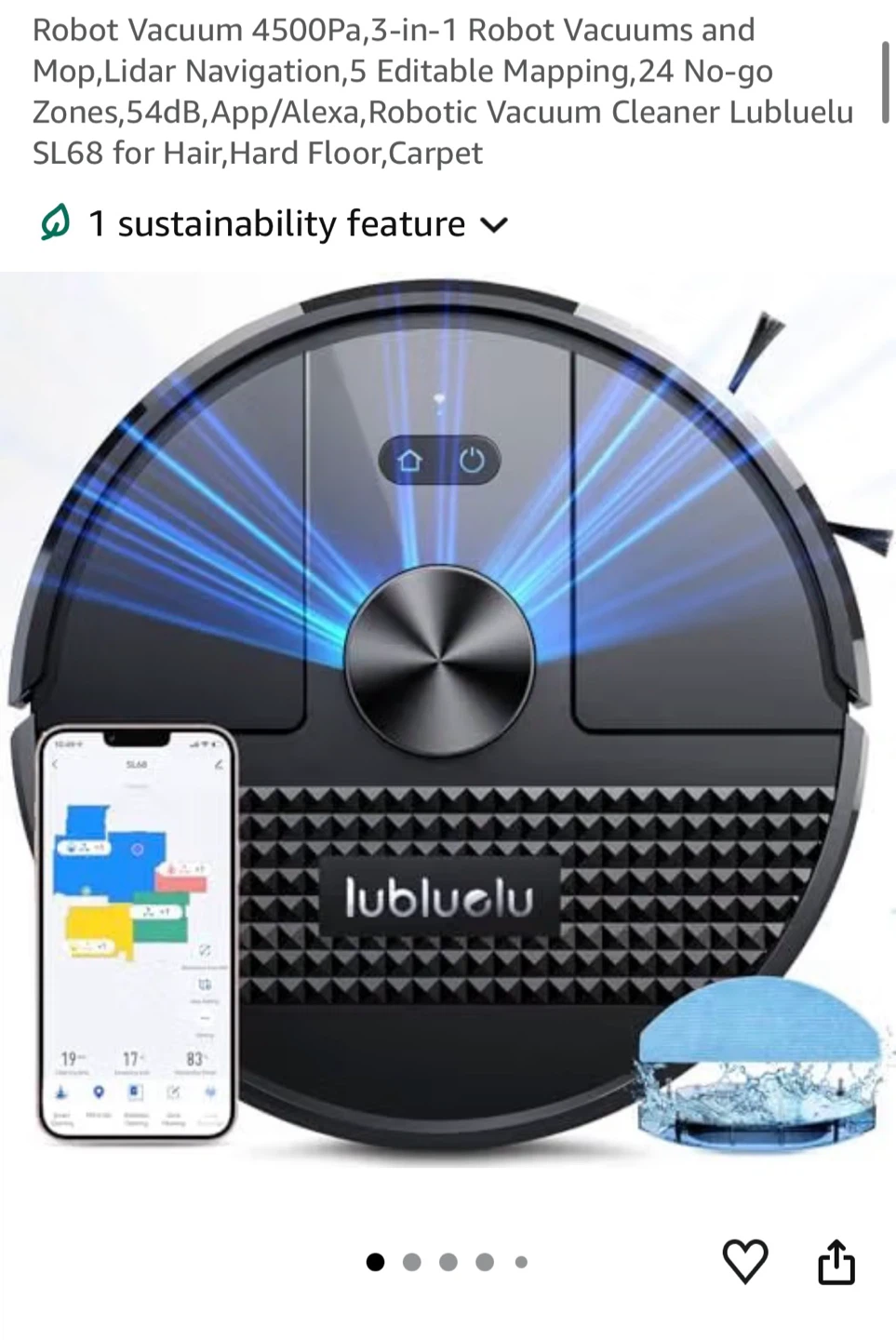 Lubluelu Robot Vacuum Cleaner SL68