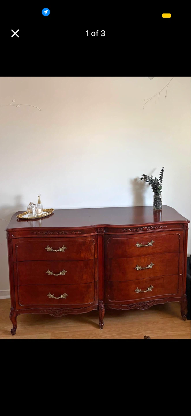 Vintage Cherry Wood Dresser