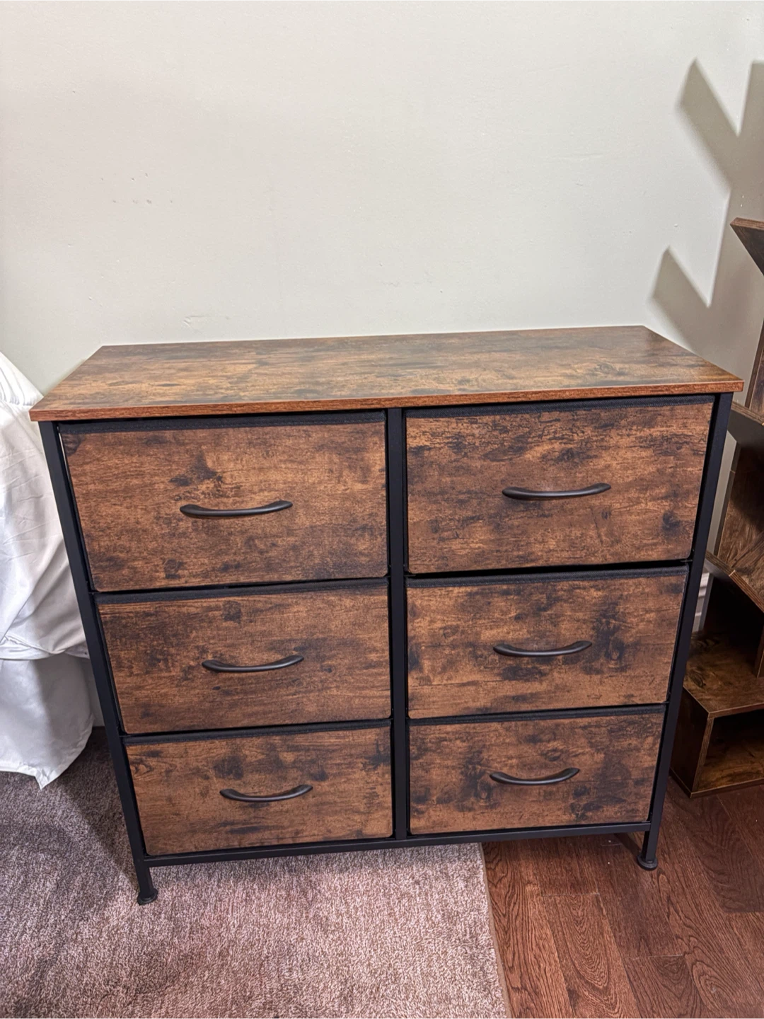 Rustic Wood 6-Drawer Dresser - photo 2