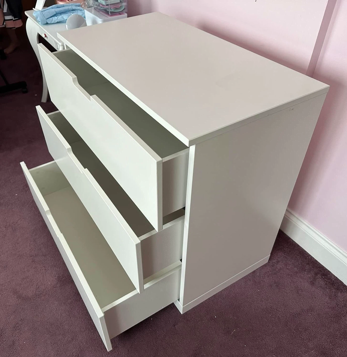 IKEA NORDLI dresser with three drawers white - photo 3