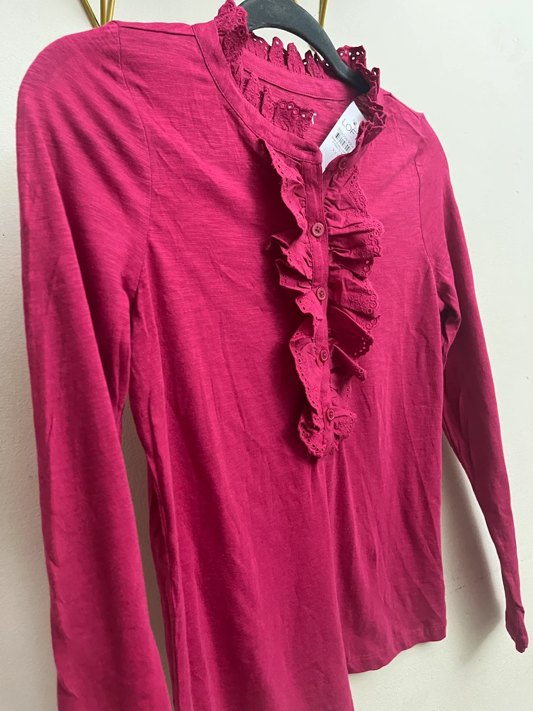 Loft Women's Ruffled Eyelet Top - photo 2