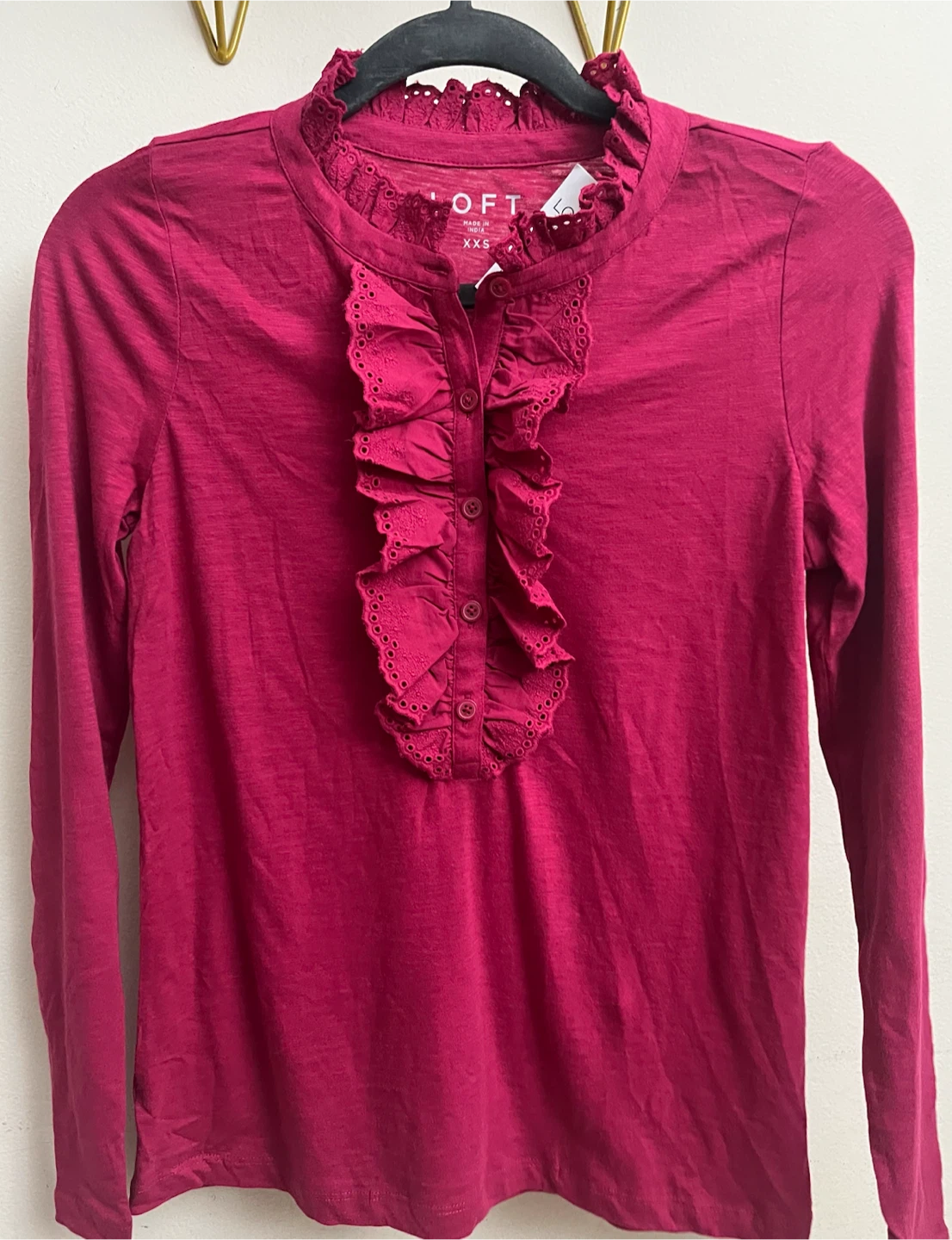 Loft Women's Ruffled Eyelet Top - photo 3