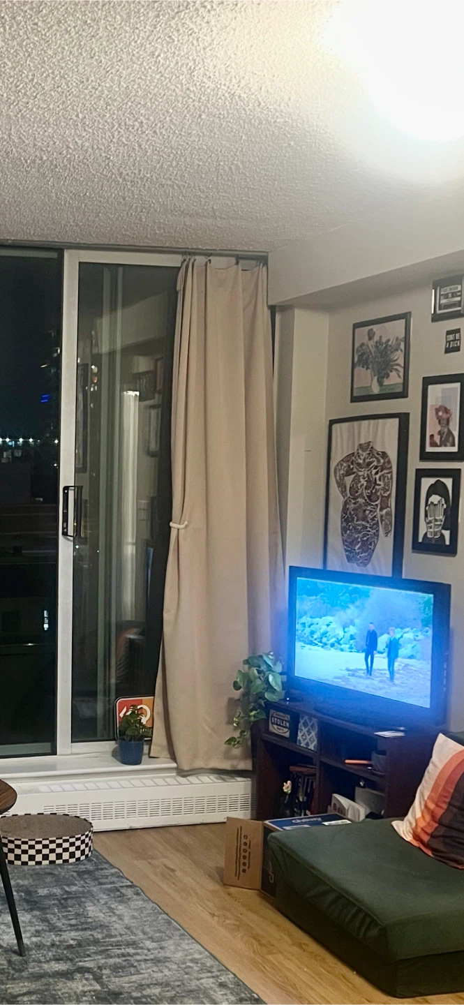 Cream black out curtains - photo 2