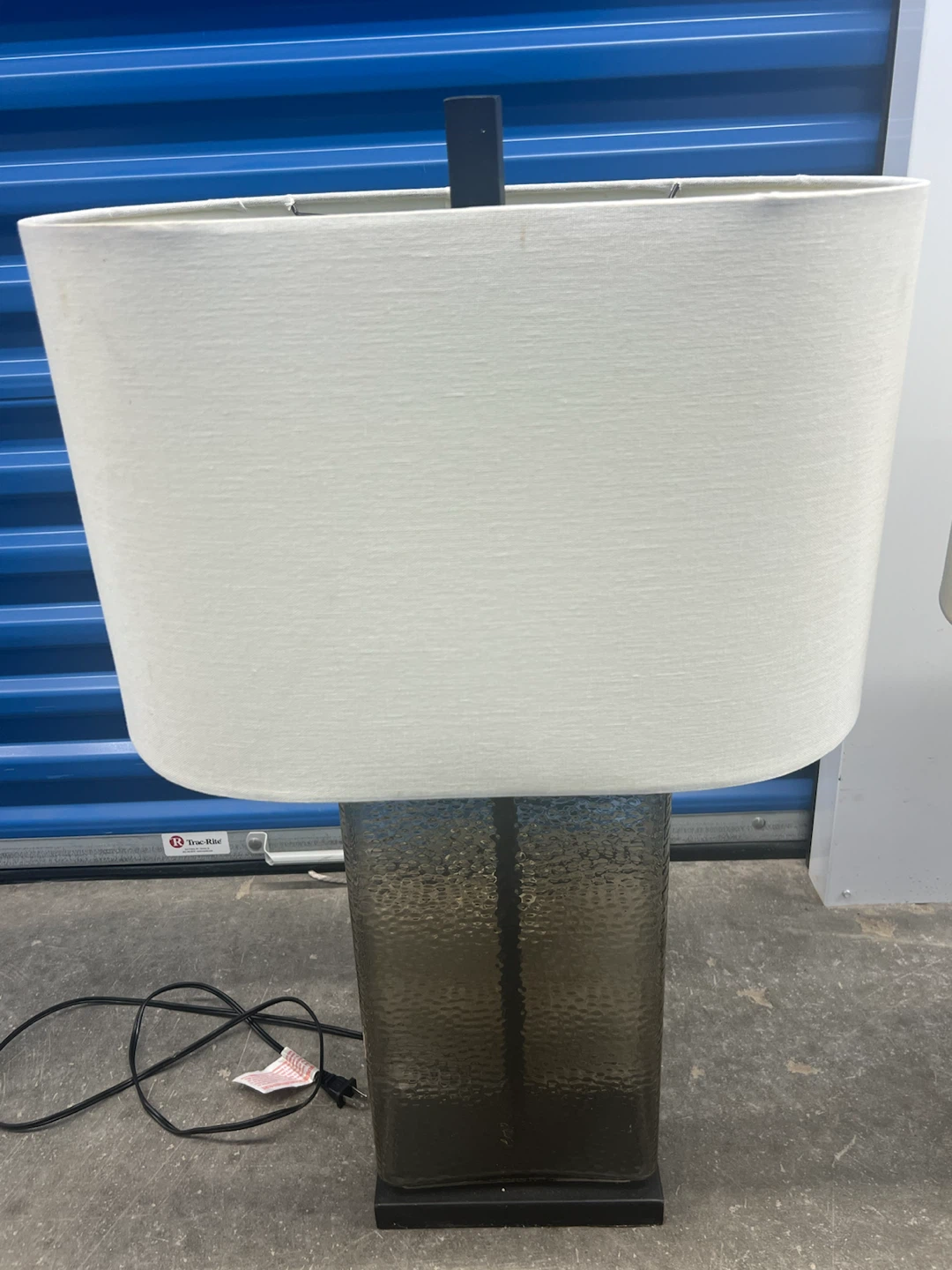 Black Glass Table Lamps - Fair Condition - photo 2