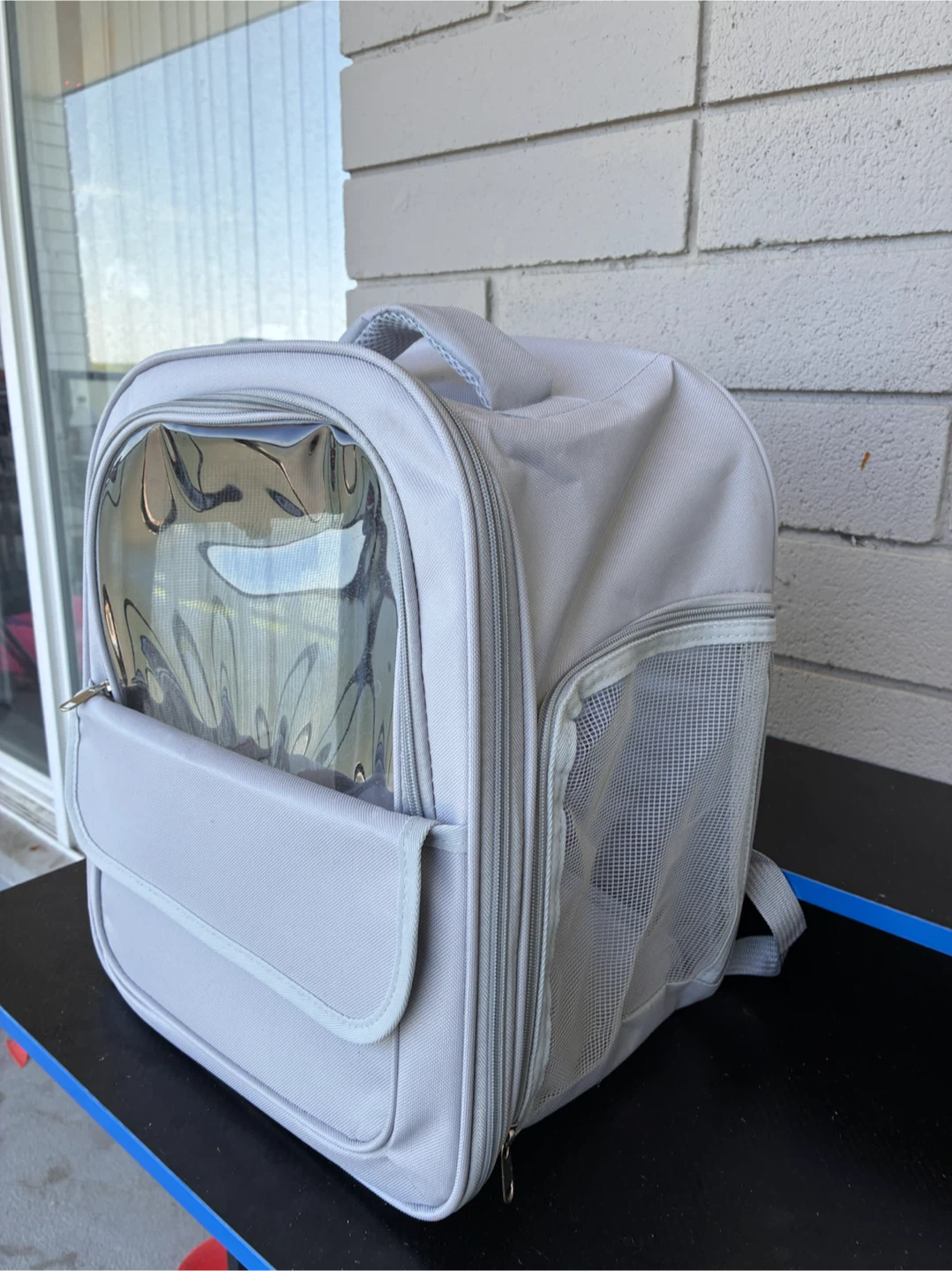 Light Grey Pet Carrier Backpack - photo 5