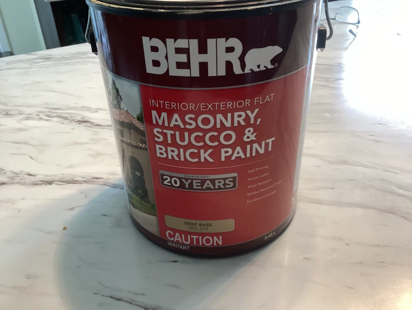 BEHR Interior/Exterior Flat , Brick Paint - Sage Moss - 3.4L