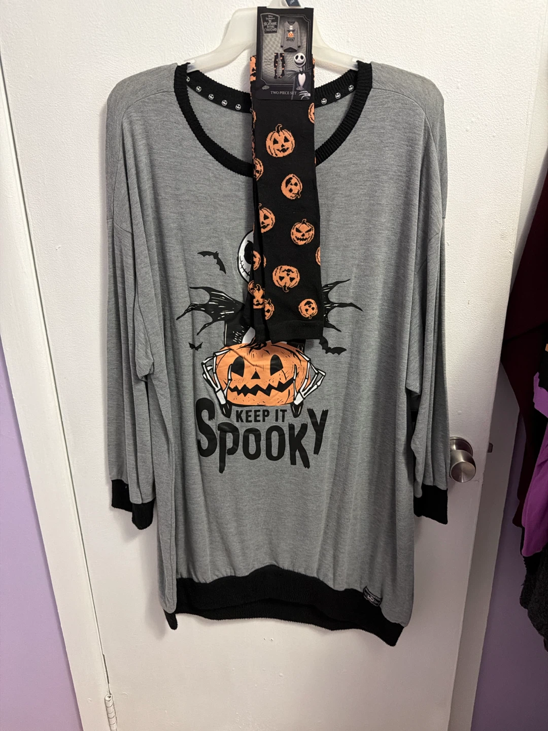 Keep It Spooky Jack Skellington Tunic & Sock Set - photo 2