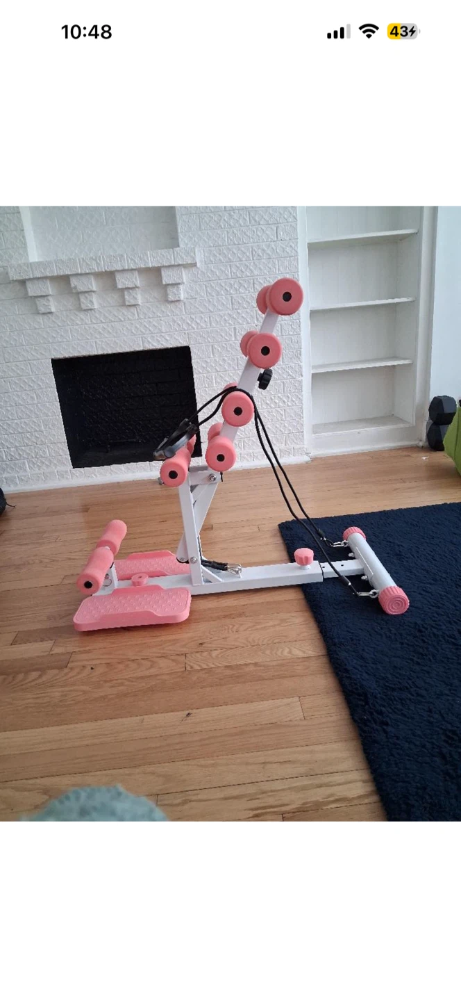 Pink Sit Up Squat Exercise Machine