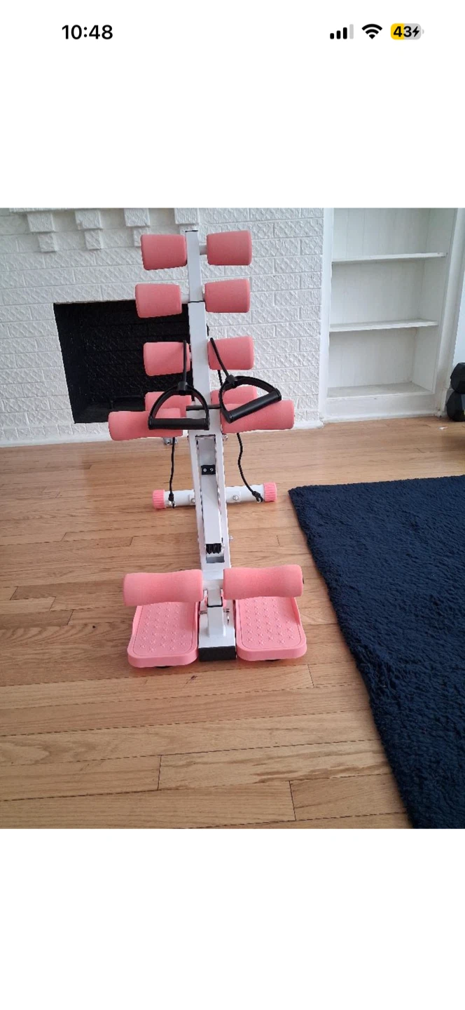 Pink Sit Up Squat Exercise Machine - photo 2