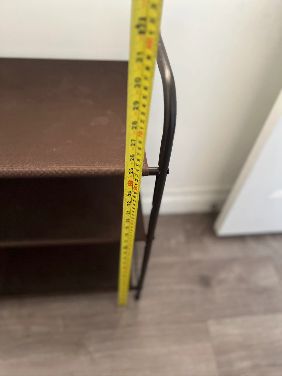 3-Tier Metal and Fabric Shoe Rack - photo 4